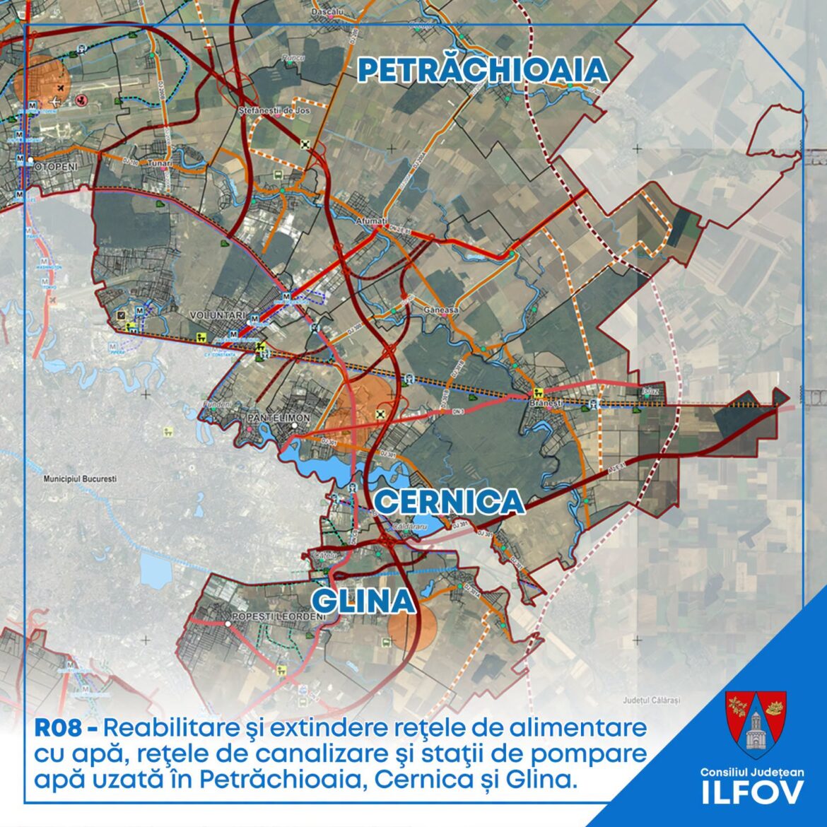 Finalizarea lucrărilor la apă și canalizare în mai multe localități din Ilfov